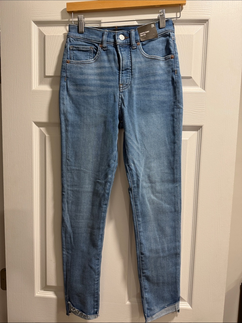 Express Women's Skinny Jeans - Light Blue Wash